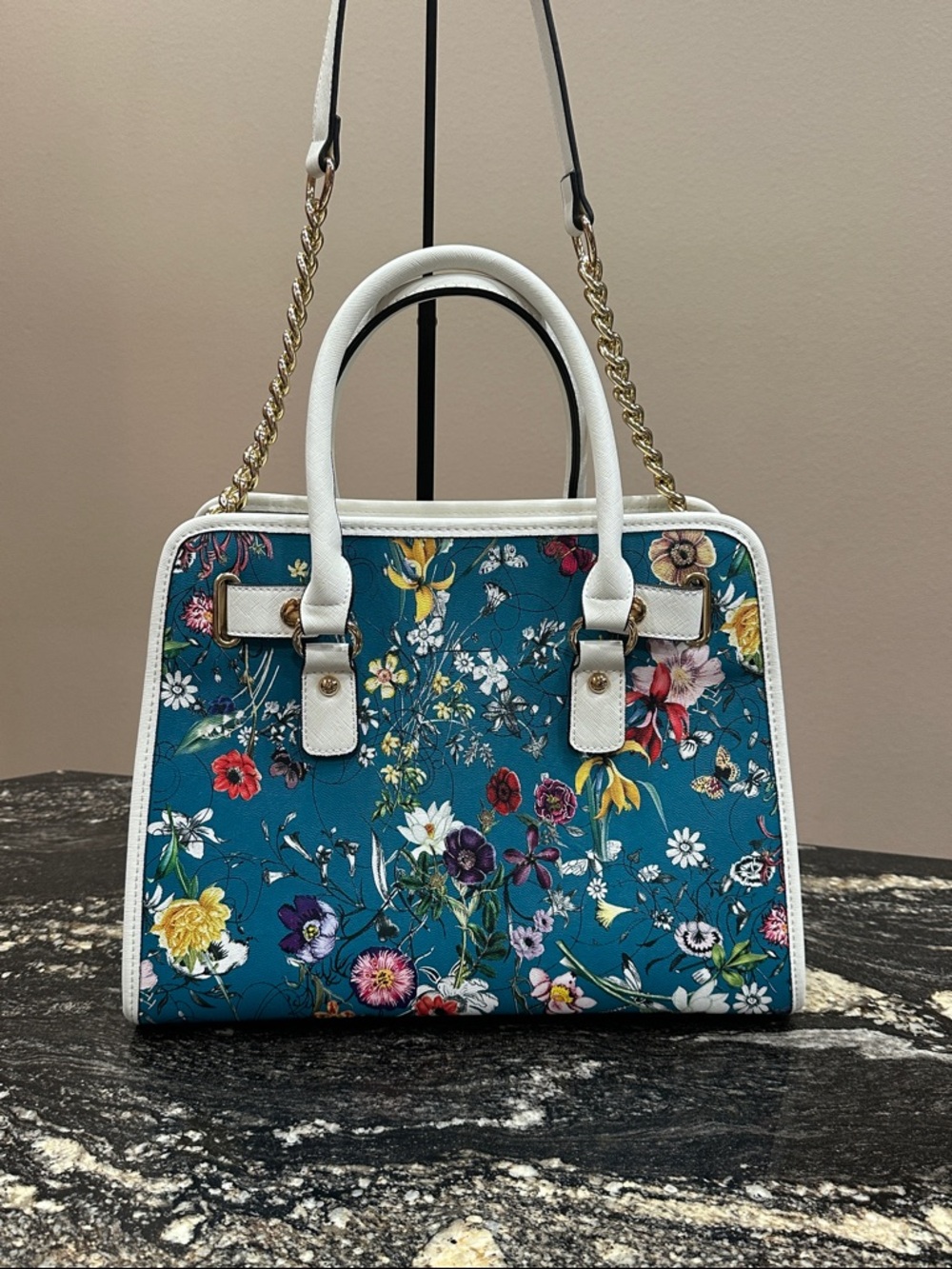 🩵 Dasein Floral Satchel - Picture 3 of 10